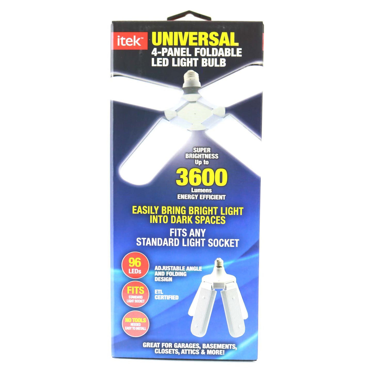 Itek Universal 4-Panel Foldable LED Light Bulb
