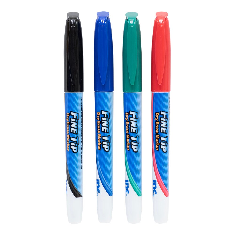 Inc Fine Point Dry Erase Markers - Assorted Ink