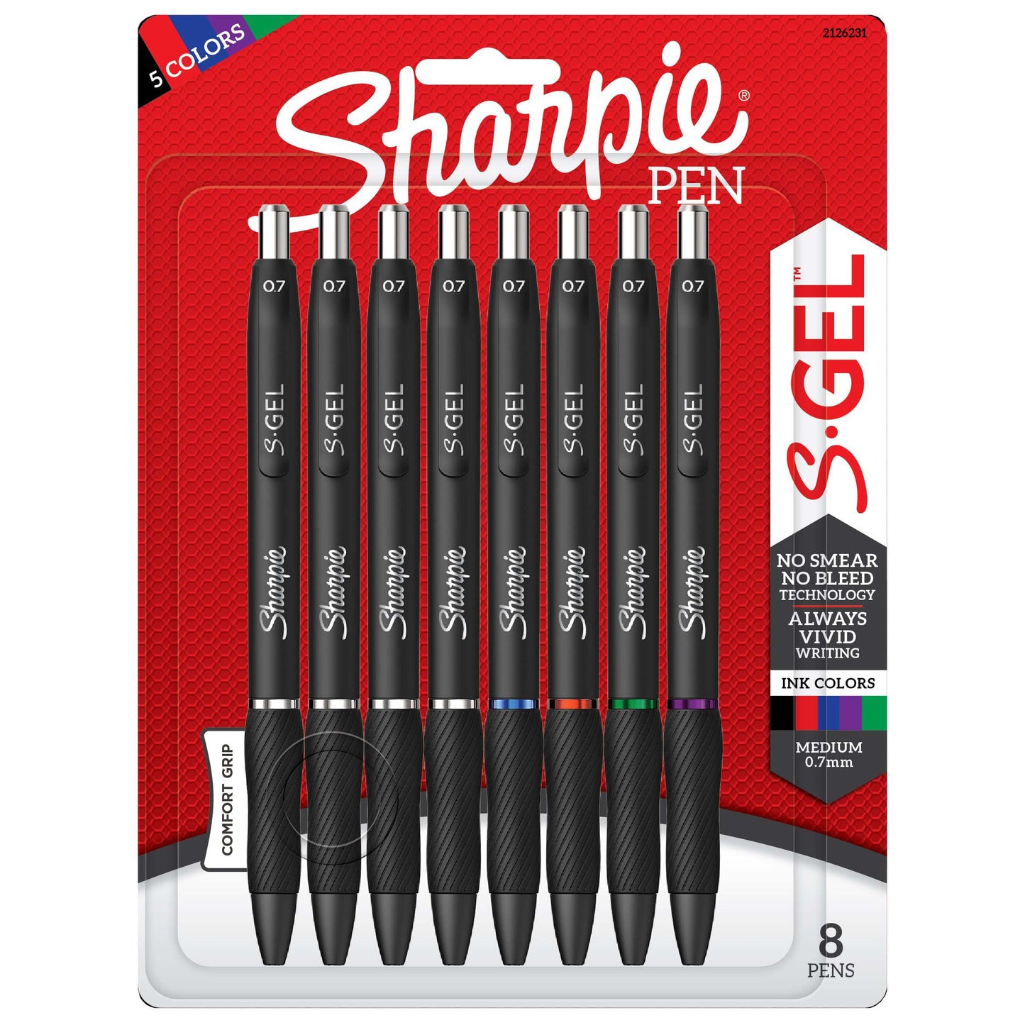 Sharpie S-Gel 0.7mm Retractable Pens - Assorted Ink