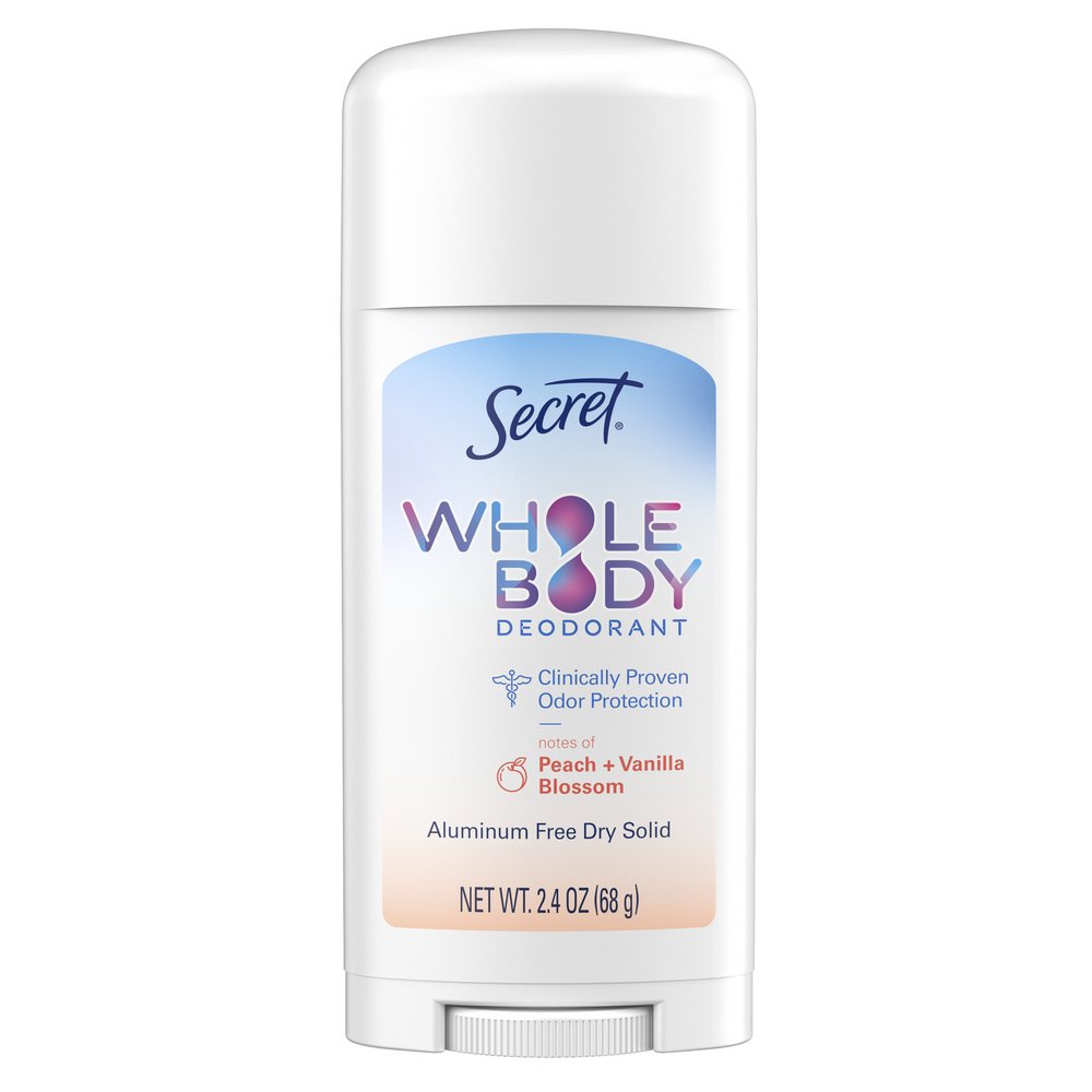 Secret Whole Body Aluminum Free Deodorant - Peach & Vanilla