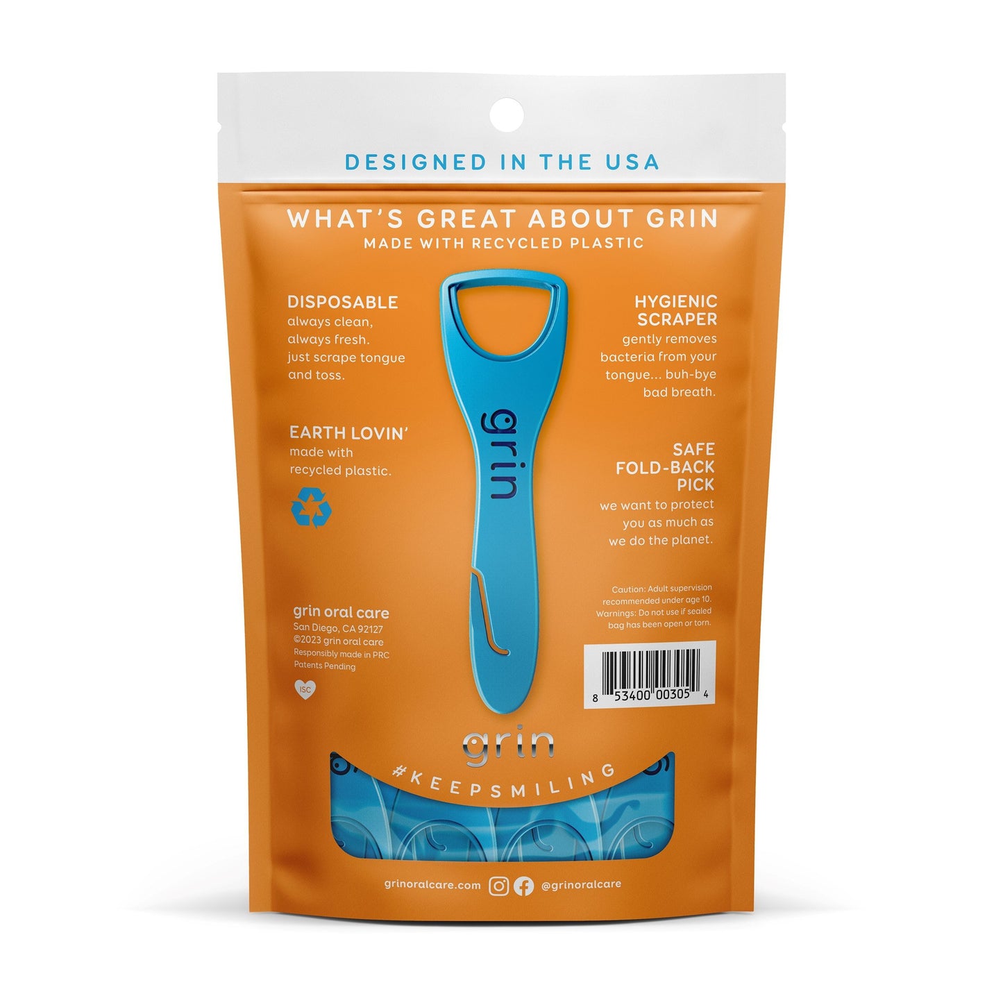 Grin Tongue Cleaner Disposable Scrapers