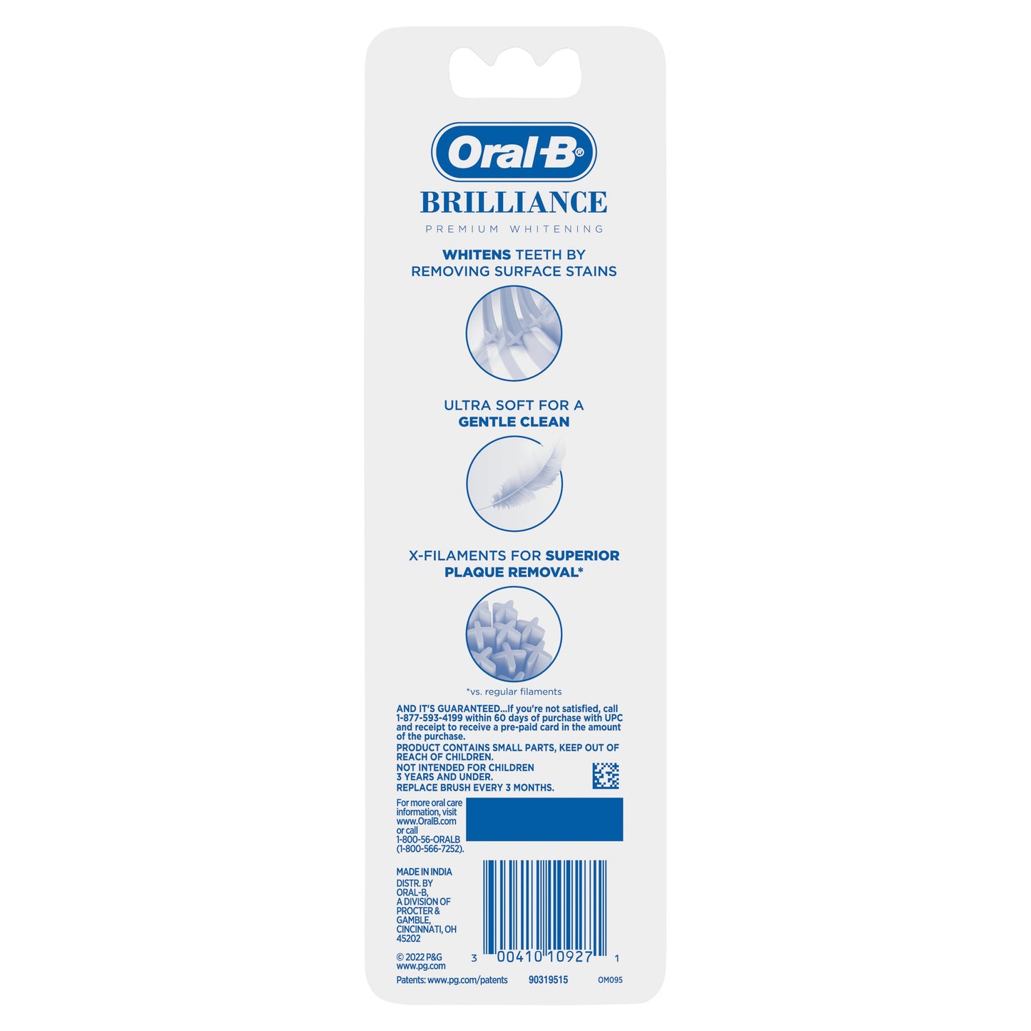 Oral-B Brilliance Toothbrush Black And Coral - Extra Soft