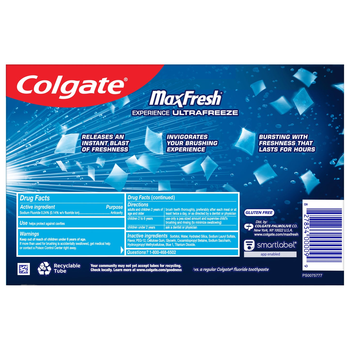 Colgate Max Fresh Whitening Anticavity Toothpaste - Cool Mint