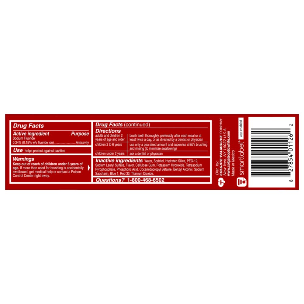 Colgate Optic White Purple Anticavity Toothpaste - Fresh Mint