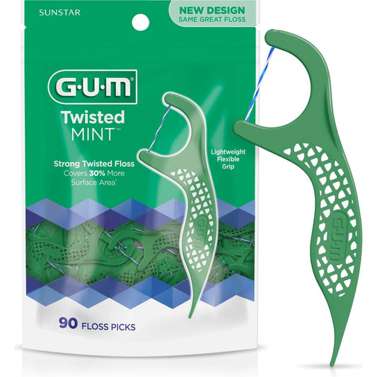 GUM Twisted Mint Floss Picks