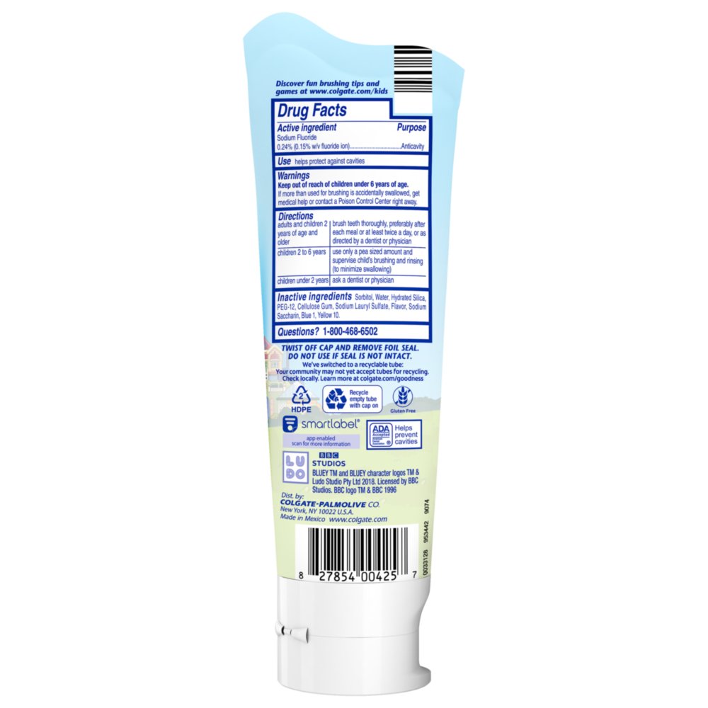 Colgate Bluey Cavity Protection Toothpaste - Bubble Fruit