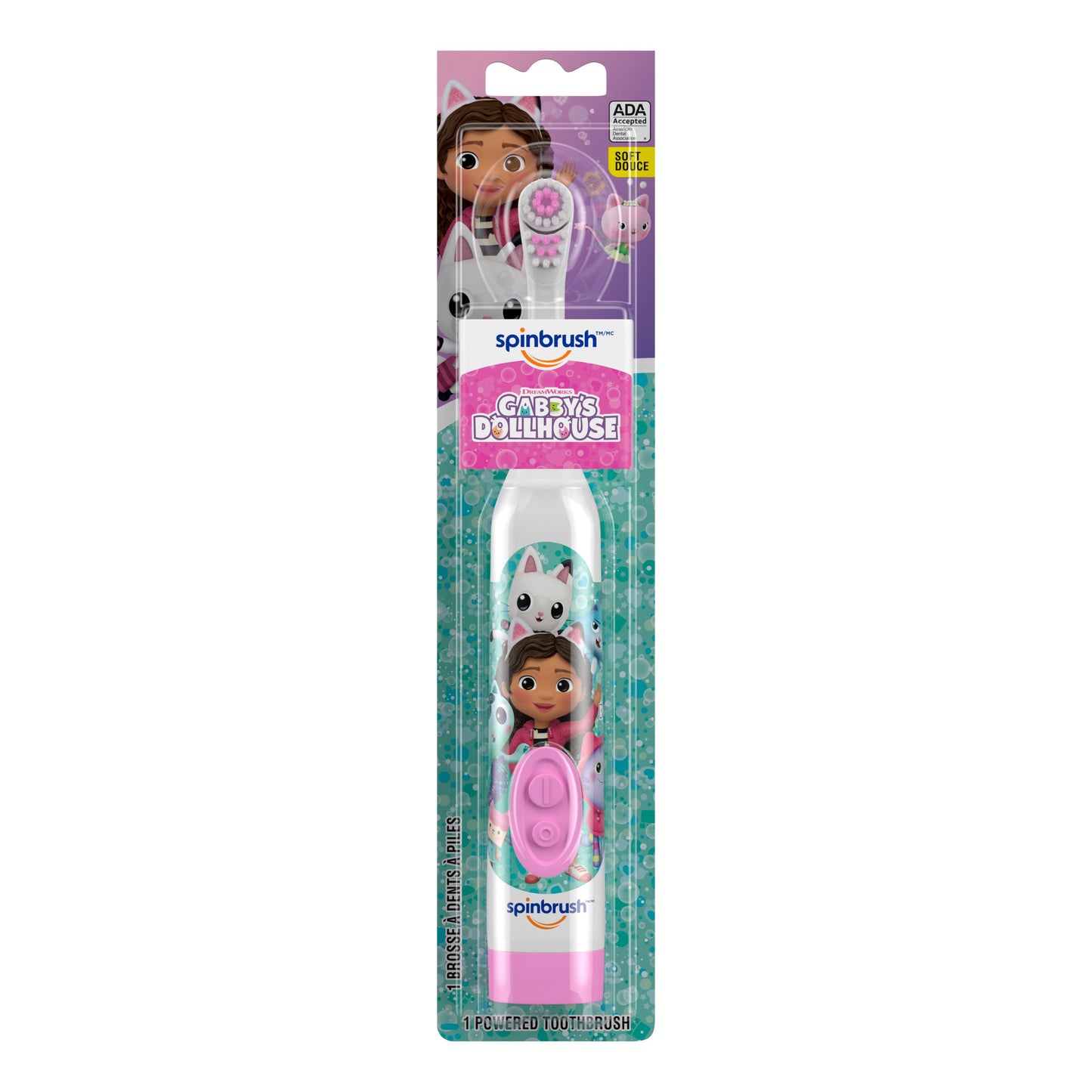 Spinbrush Kids Gabby's Dollhouse Battery Powered Toothbrush