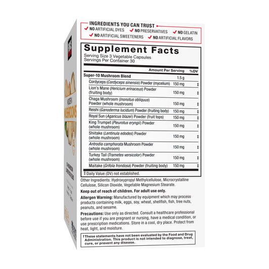 Force Factor Modern Mushrooms Vegetable Capsules