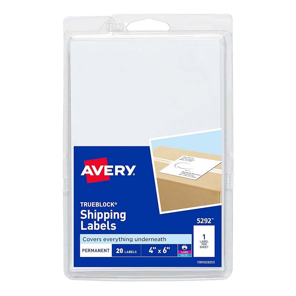 Avery Shipping Labels