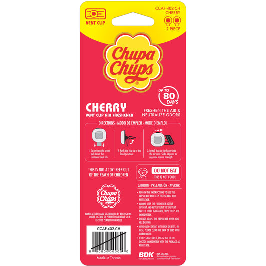 Chupa Chups Vent Clip Air Fresheners - Cherry