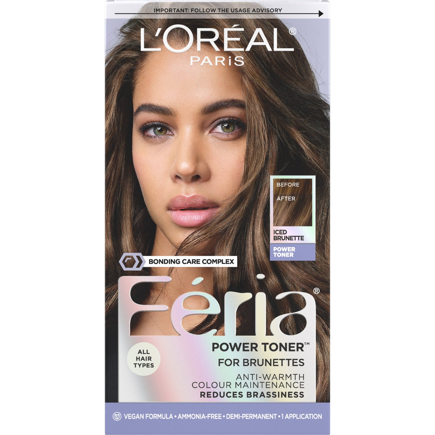 L'Oréal Paris Feria Power Toner for Brunettes - Iced Brunette