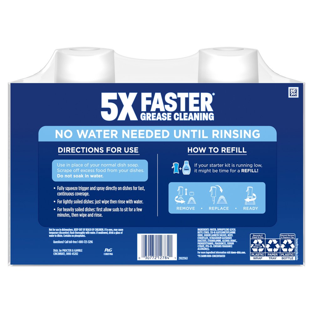 Dawn Platinum Plus Powerwash Dish Spray Refill Value Pack - Fresh