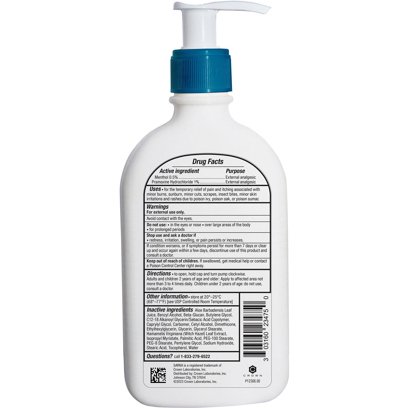 Sarna Calm & Cool Anti-Itch Steroid Free Lotion
