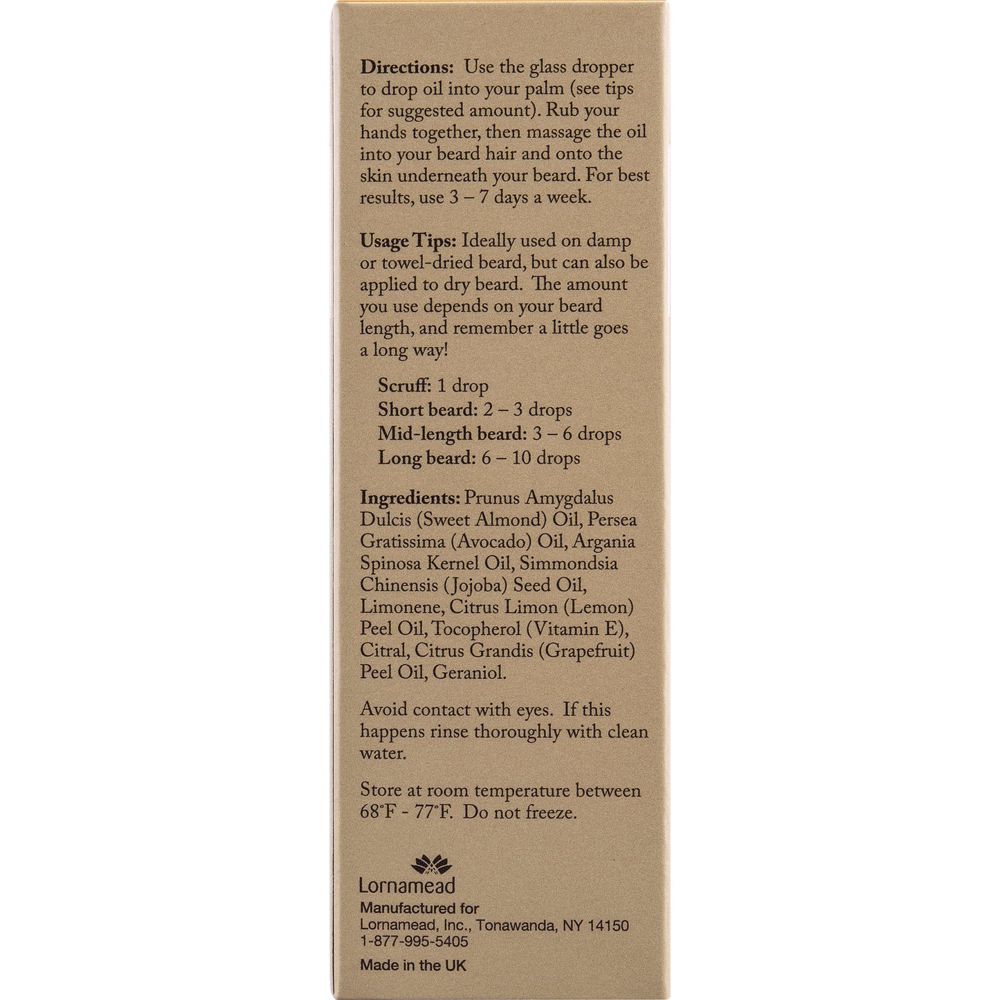 Brisk Grooming Beard Oil - Citrus