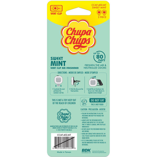 Chupa Chups Vent Clip Air Fresheners - Sweet Mint
