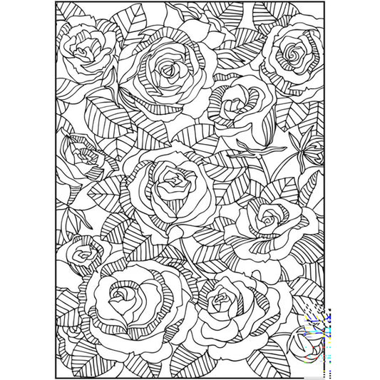 Cra-Z-Art Timeless Creations Fabulous Florals Coloring Book