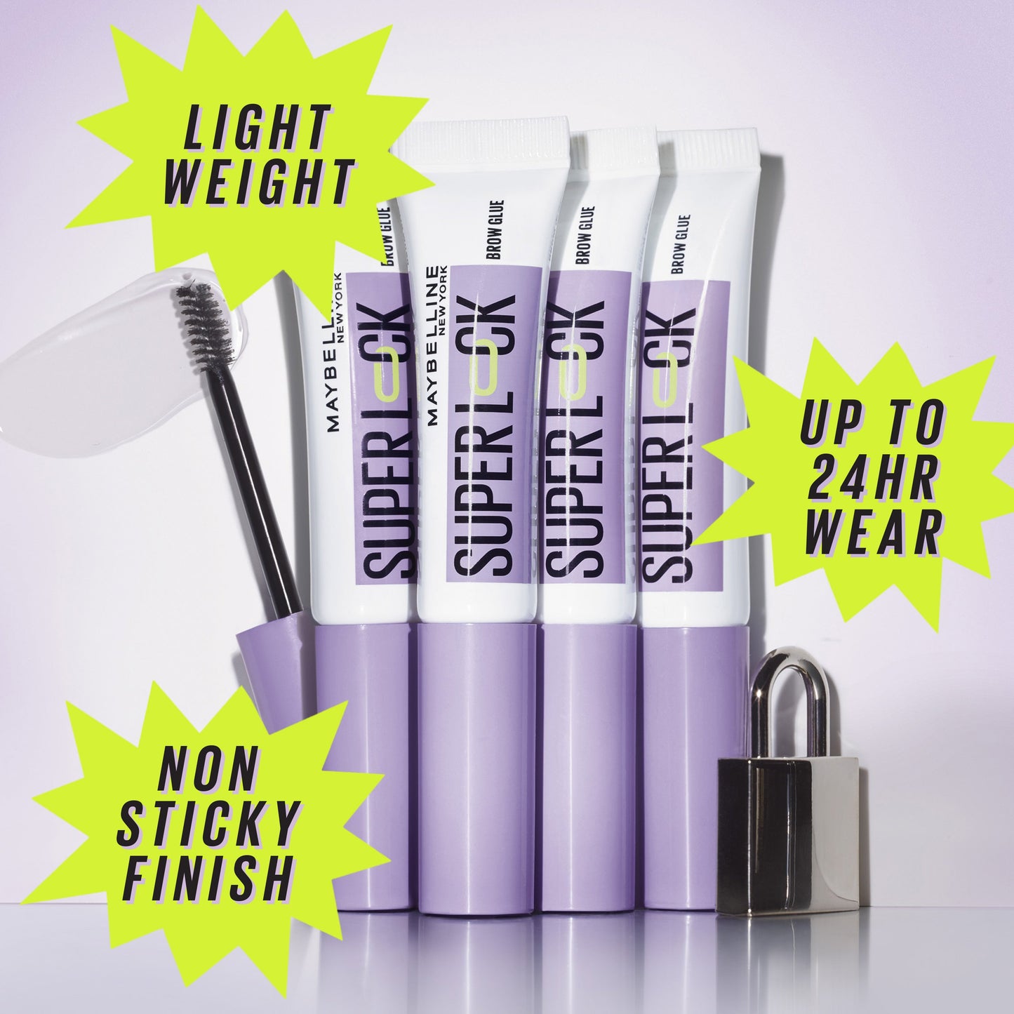 Maybelline Eyestudio Super Lock Brow Glue Eyebrow Gel - Clear