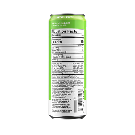 ZOA Zero Sugar Energy Drink - Green Apple