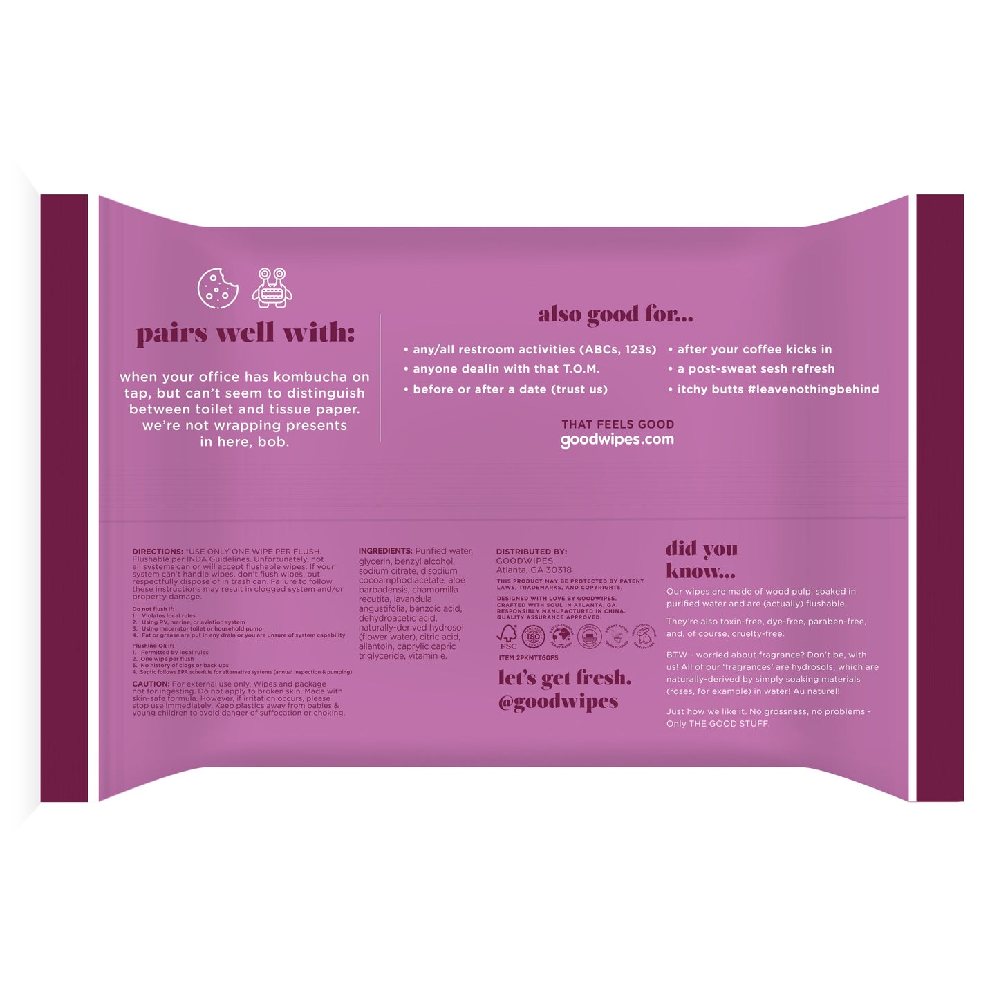 Goodwipes goodwipes XL Flushable Wipes - Rosewater 3 pk