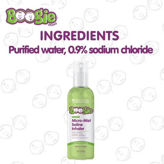 Boogie Wipes Micro-Mist Saline Inhaler Refill