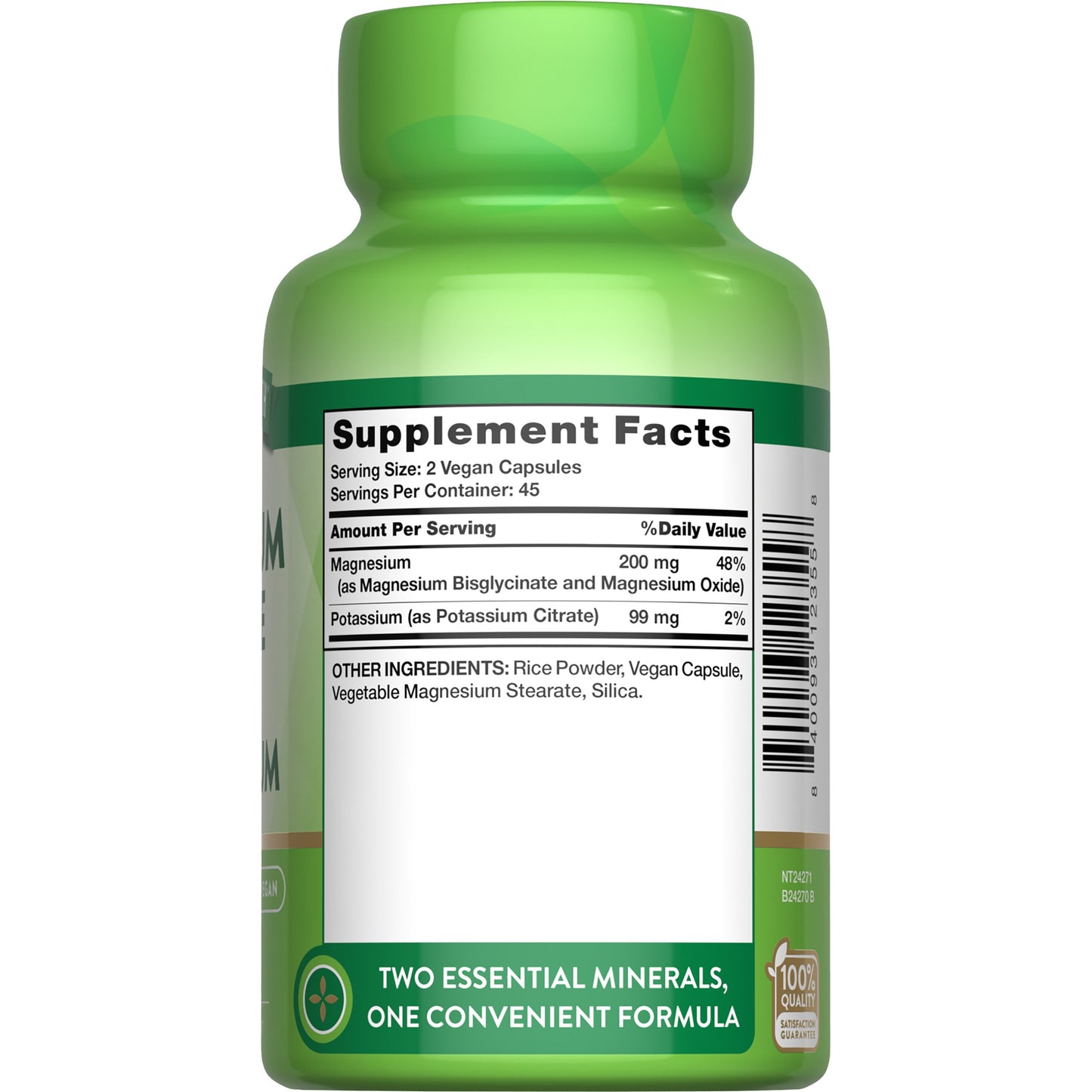 Nature's Truth Potassium Citrate + Magnesium Capsules