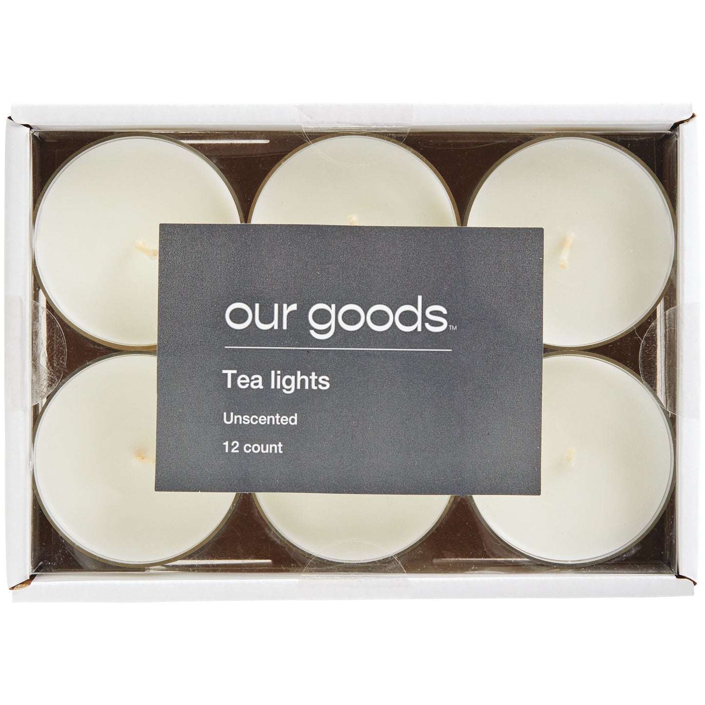 our goods Jumbo Unscented Tea Lights