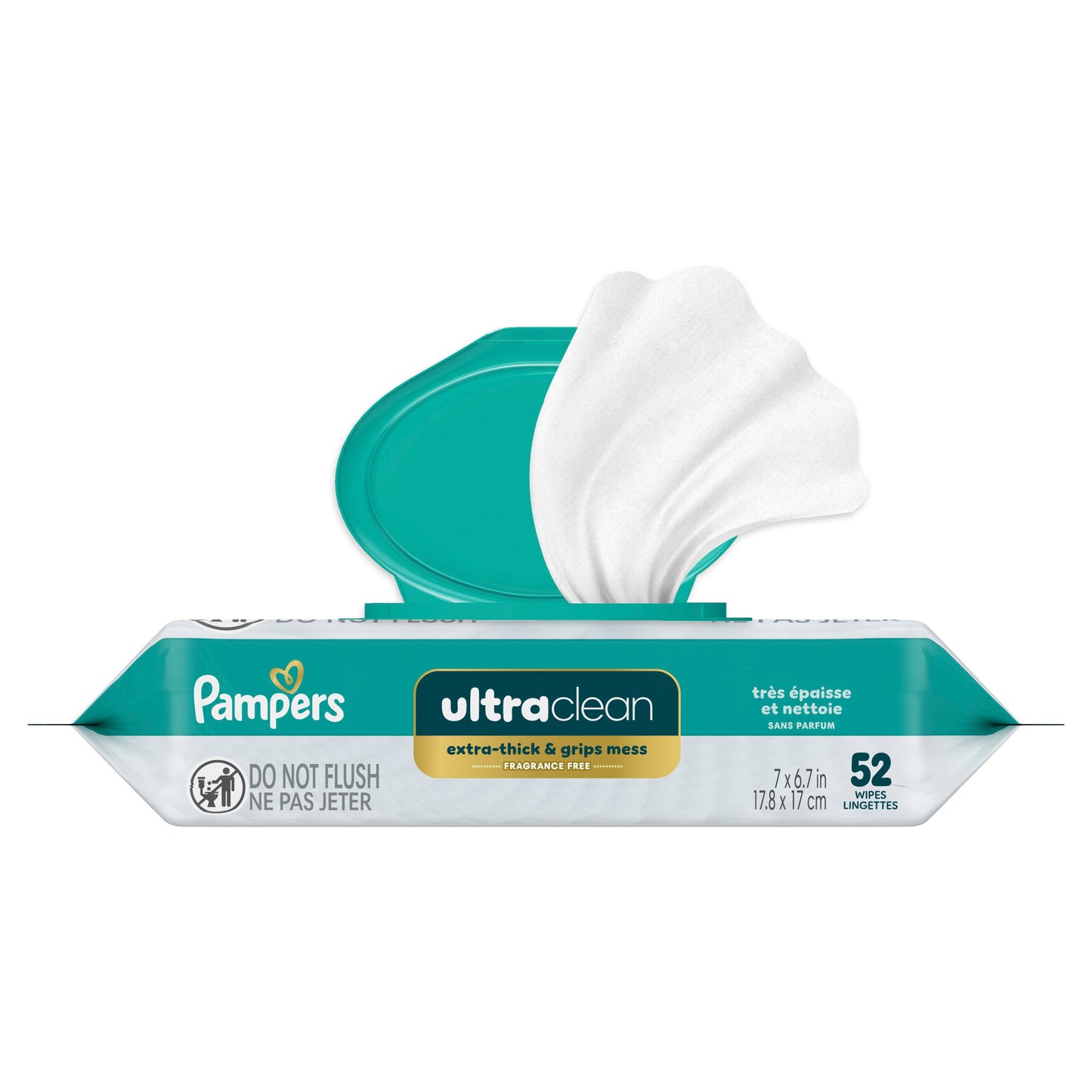 Pampers Free & Gentle Plant Based Baby Wipes