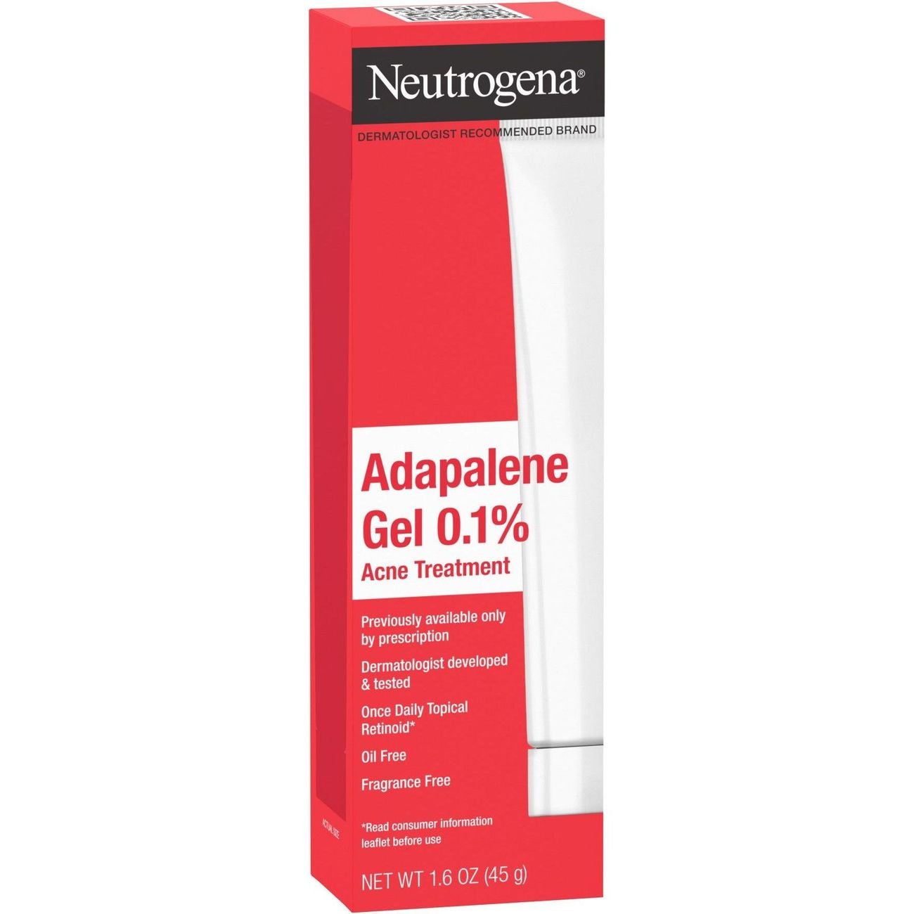 Neutrogena Adapalene Gel Acne Treatment with 0.1% Adapalene