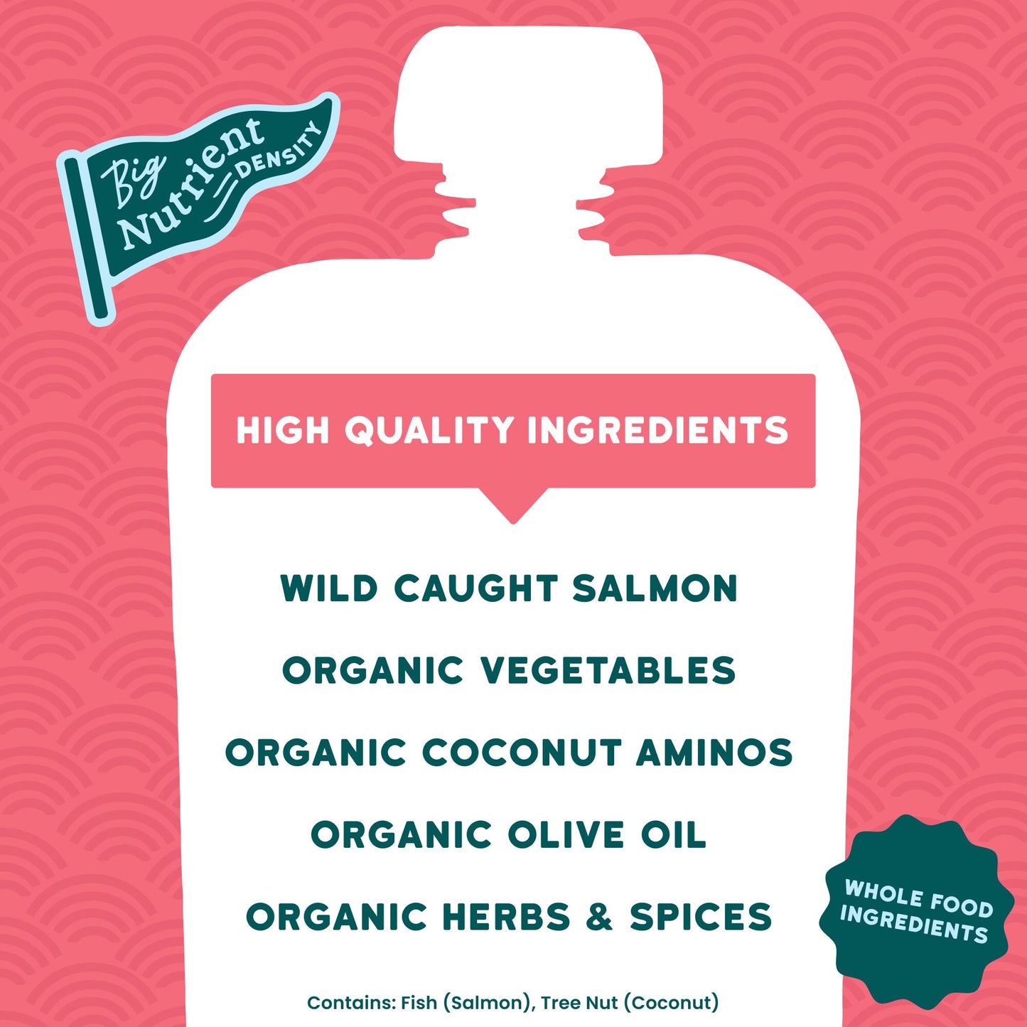 Serenity Kids Baby Food Pouch - Wild Caught Salmon Teriyaki