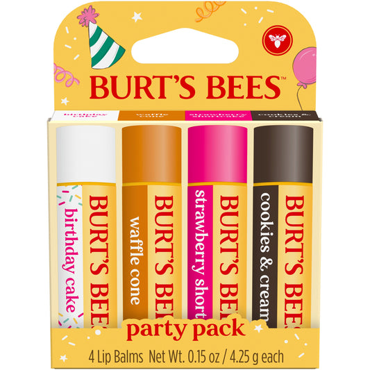 Burt's Bees Moisturizing Lip Balm Pack - Party Pack Gift Set