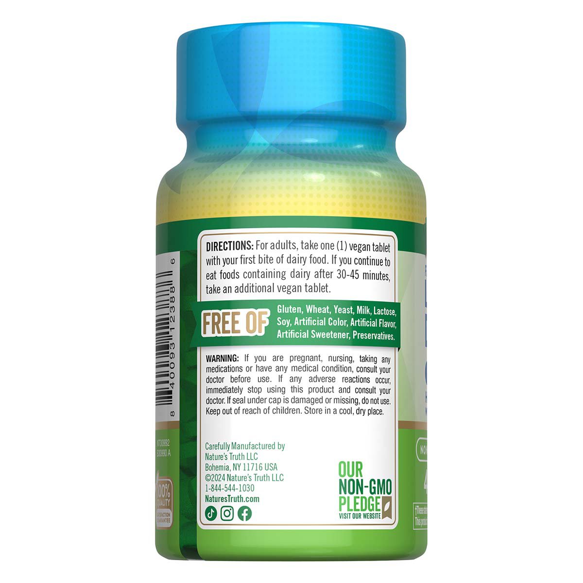 Nature's Truth Fast Acting Lactose Digest Complete Tablets