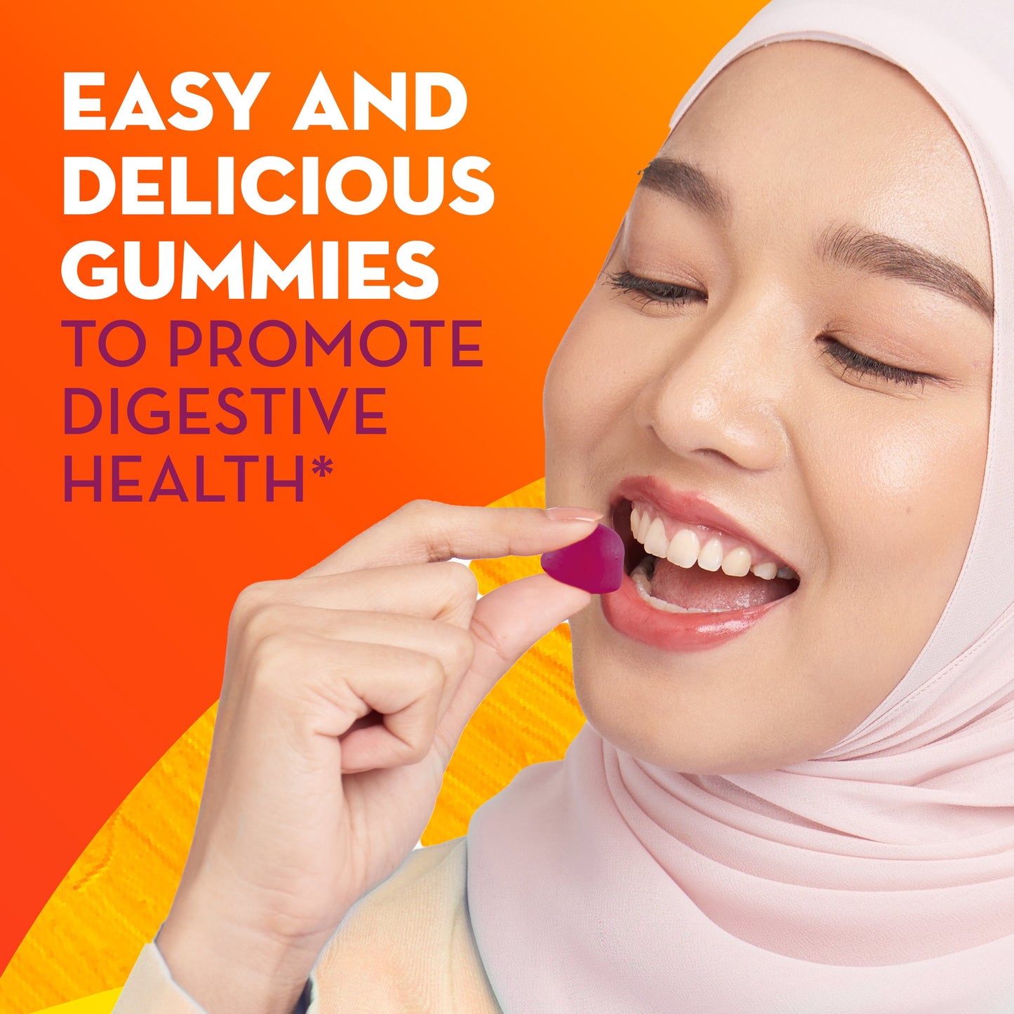 Metamucil Fiber Gummies with Probiotics for Bloating, Plant-Based Prebiotic Fiber Supplement Blend, No Sugar Added, Strawberry Kiwi Blackberry Flavor