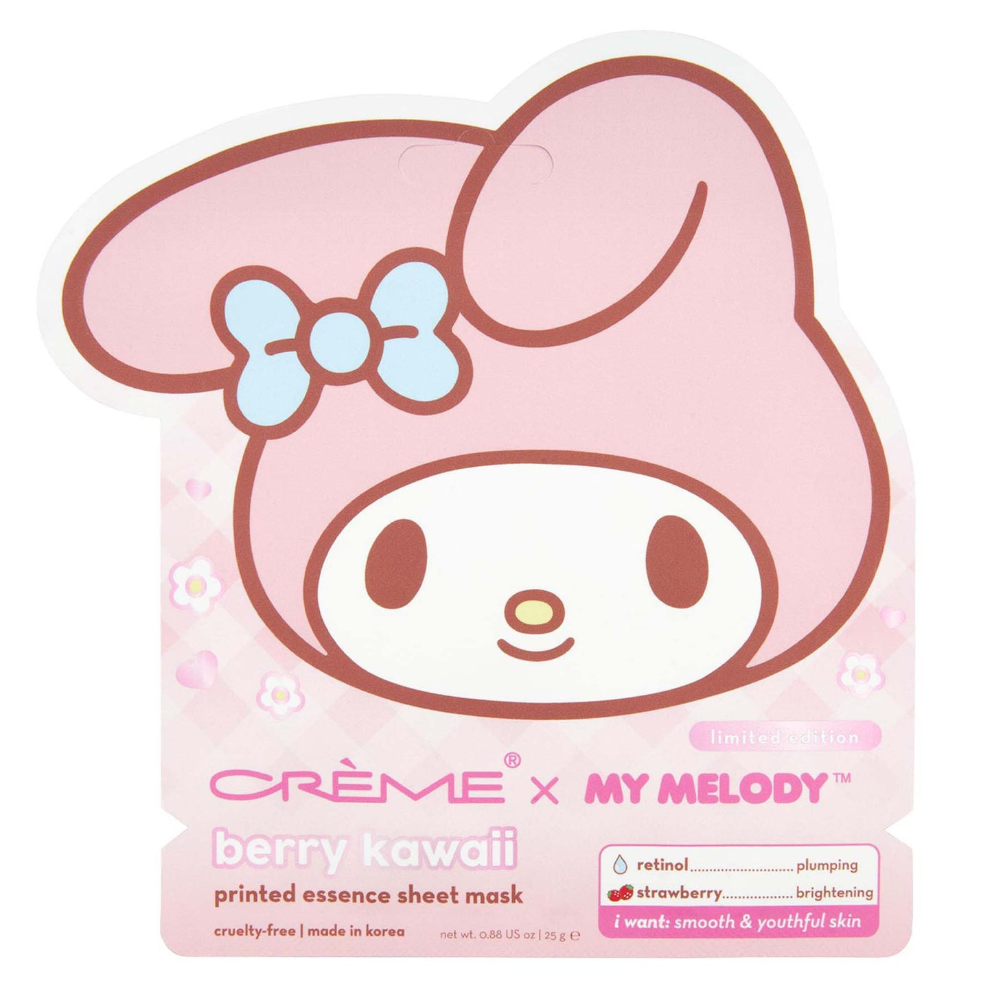 The Crème Shop x My Melody Limited Edition Sheet Mask - Berry Kawaii