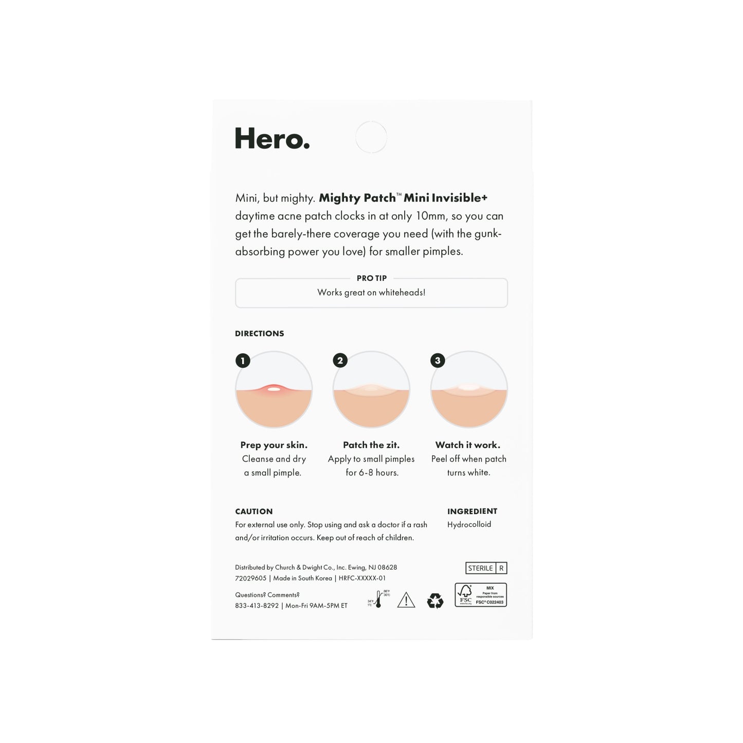 Hero Mighty Patch Mini Invisible+