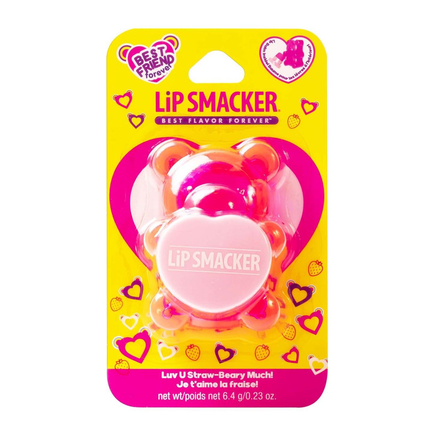 Lip Smacker BFF Sugar Bear Lip Balm - Luv U Straw-Beary Much!