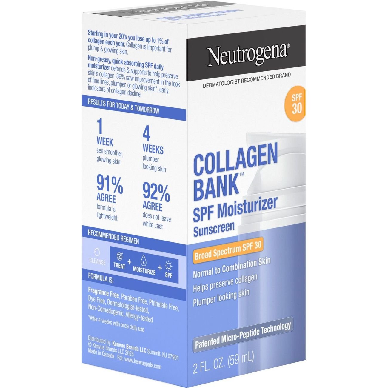 Neutrogena Collagen Bank Daily Face Moisturizer - SPF 30