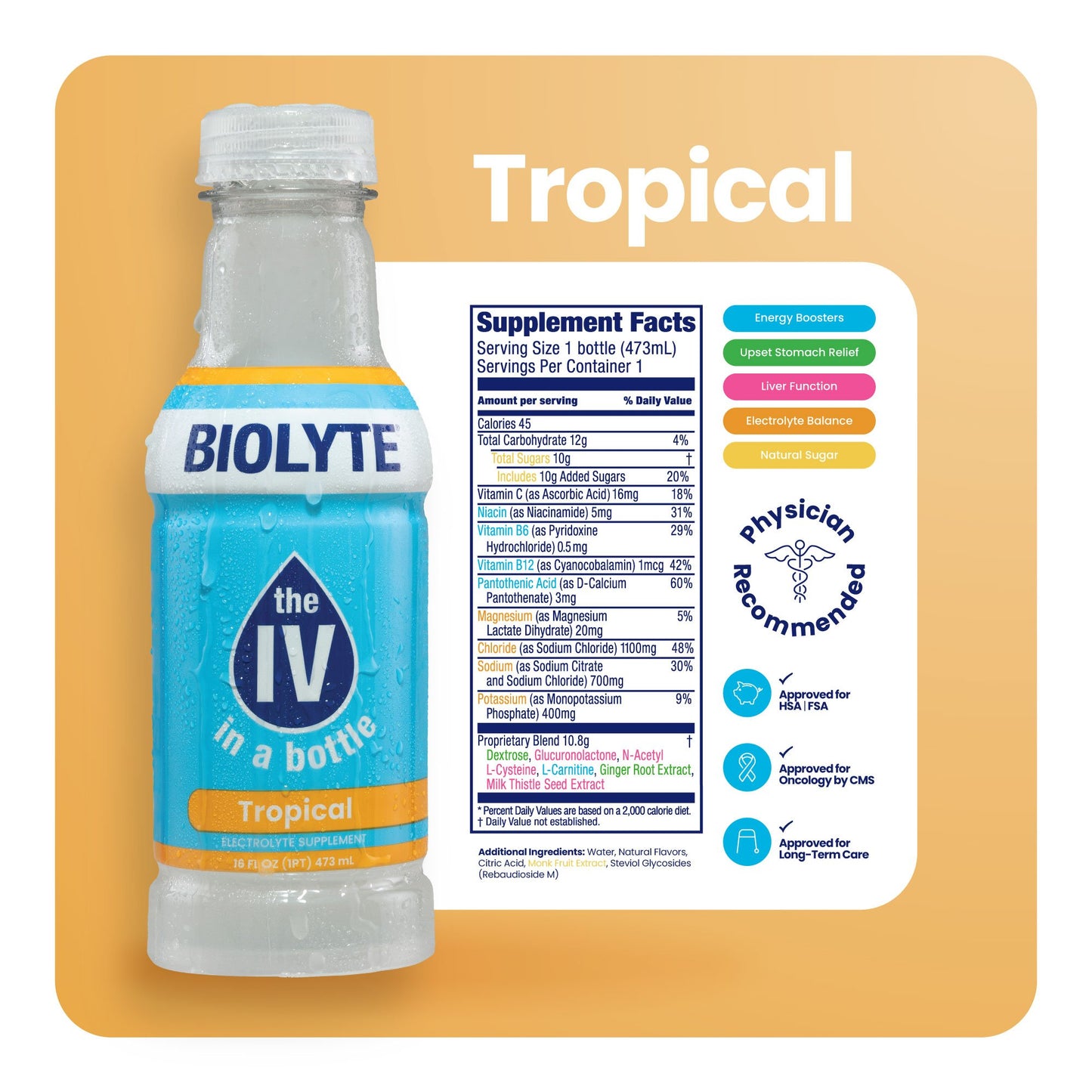 Biolyte Hydration Drink - Tropical