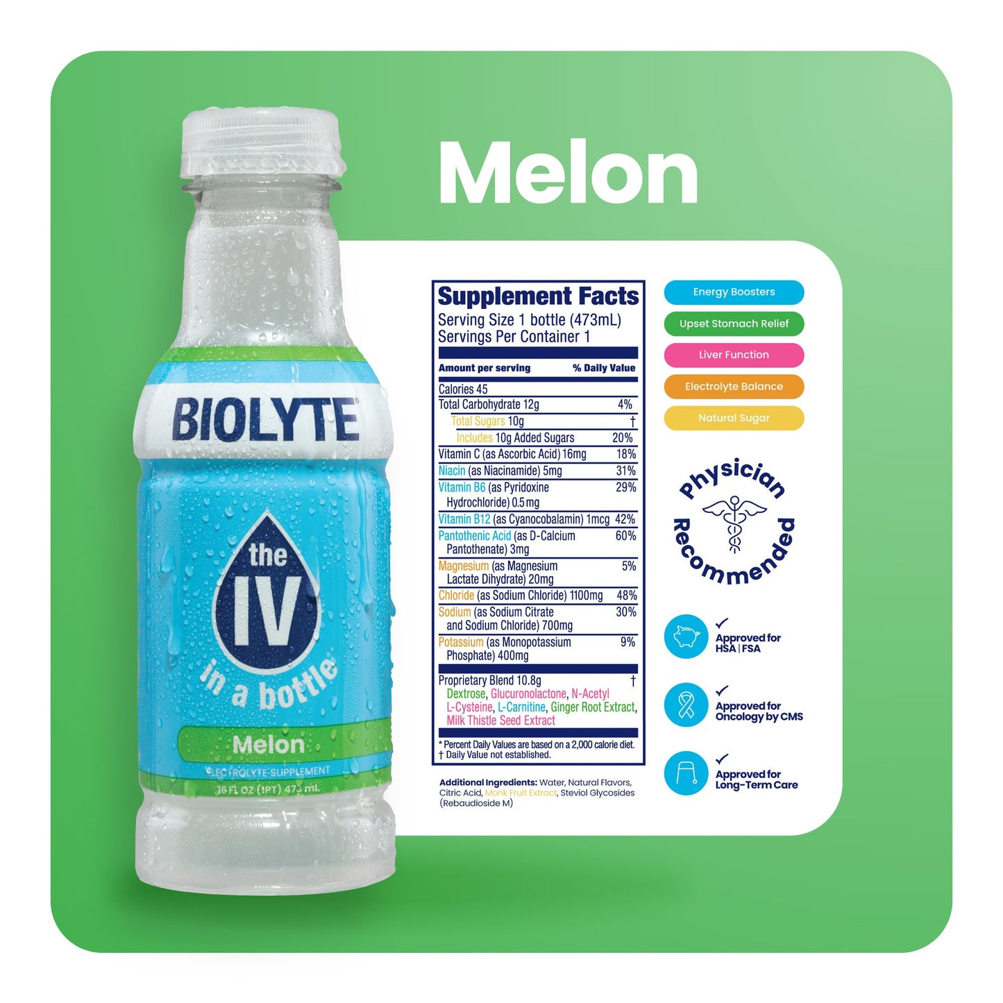 Biolyte Hydration Drink - Melon