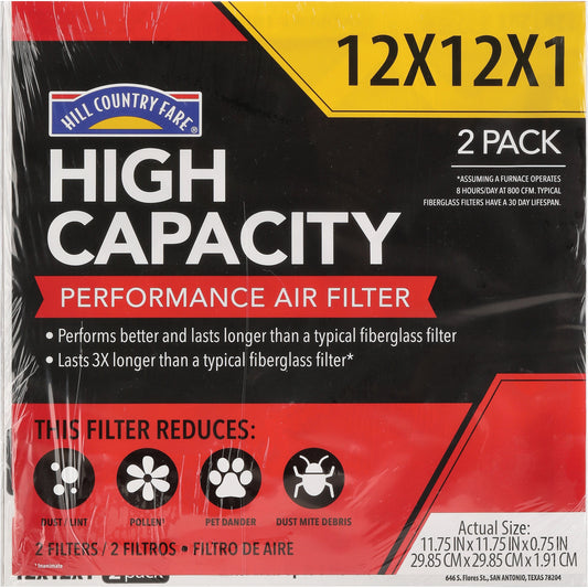 Hill Country Fare High-Capacity Performance Air Filter