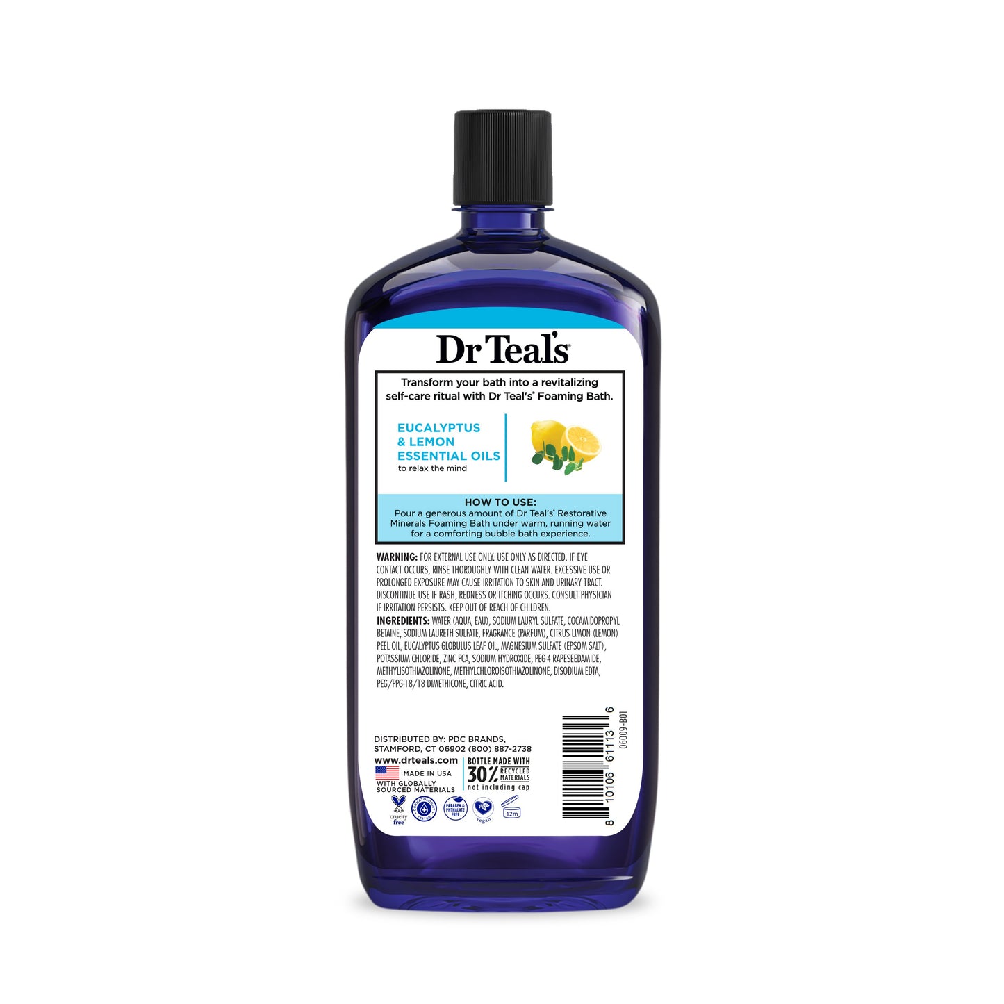 Dr Teal's Foaming Bath Pure Epsom Salt - Restorative Minerals with Magnesium