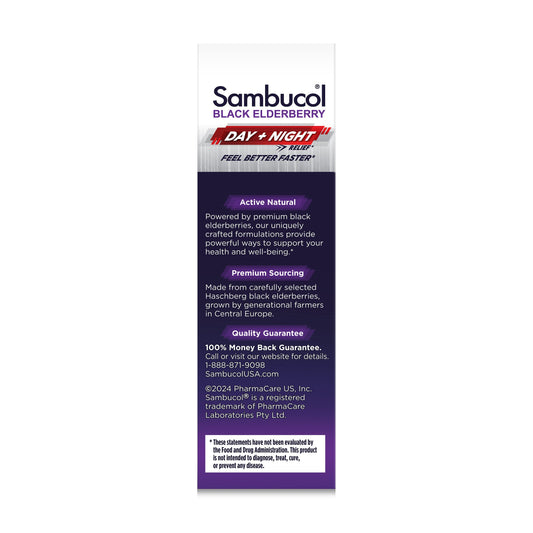 Sambucol Black Elderberry Day + Night Relief Capsules