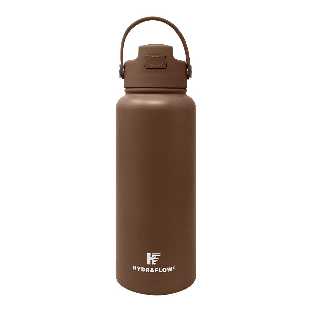Hydraflow Hybrid Flipstraw Water Bottle - Cocoa