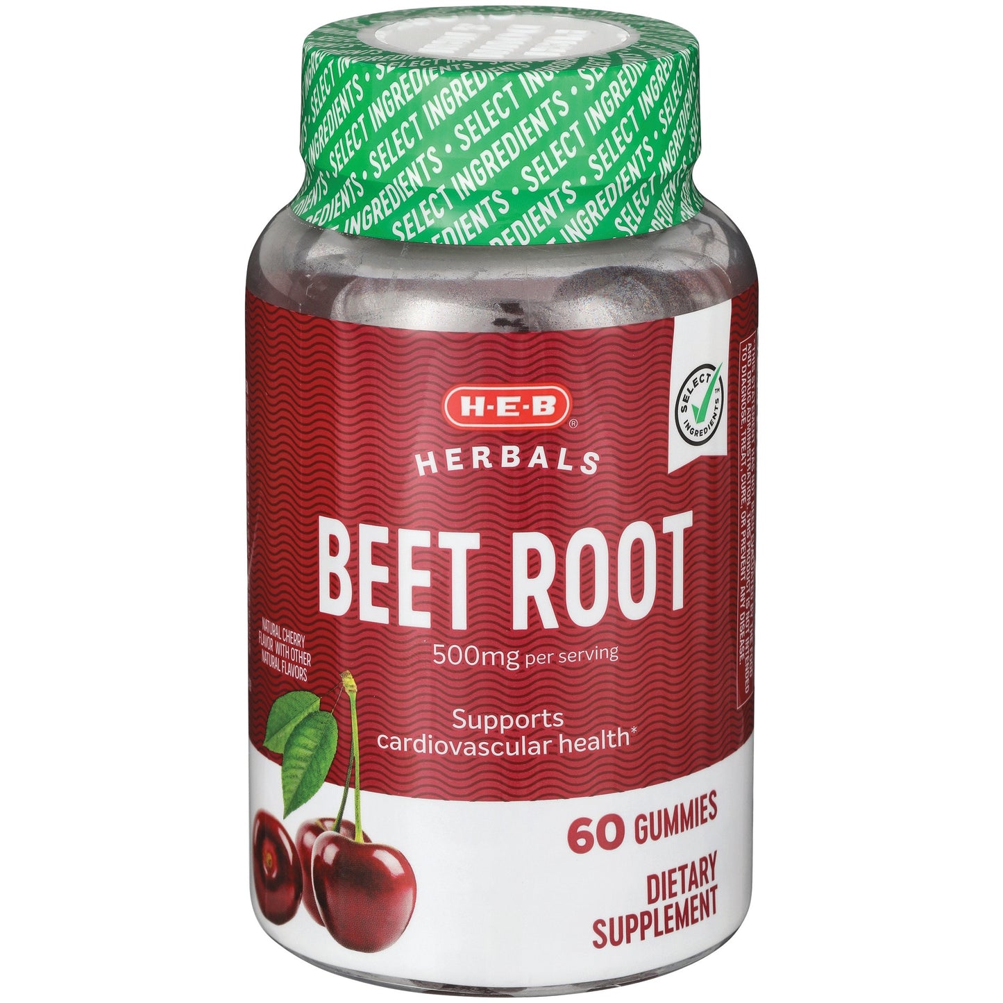 H-E-B Herbals Beet Root 500 mg Gummies