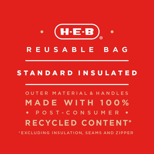 H-E-B Standard Insulated Reusable Shopping Bag