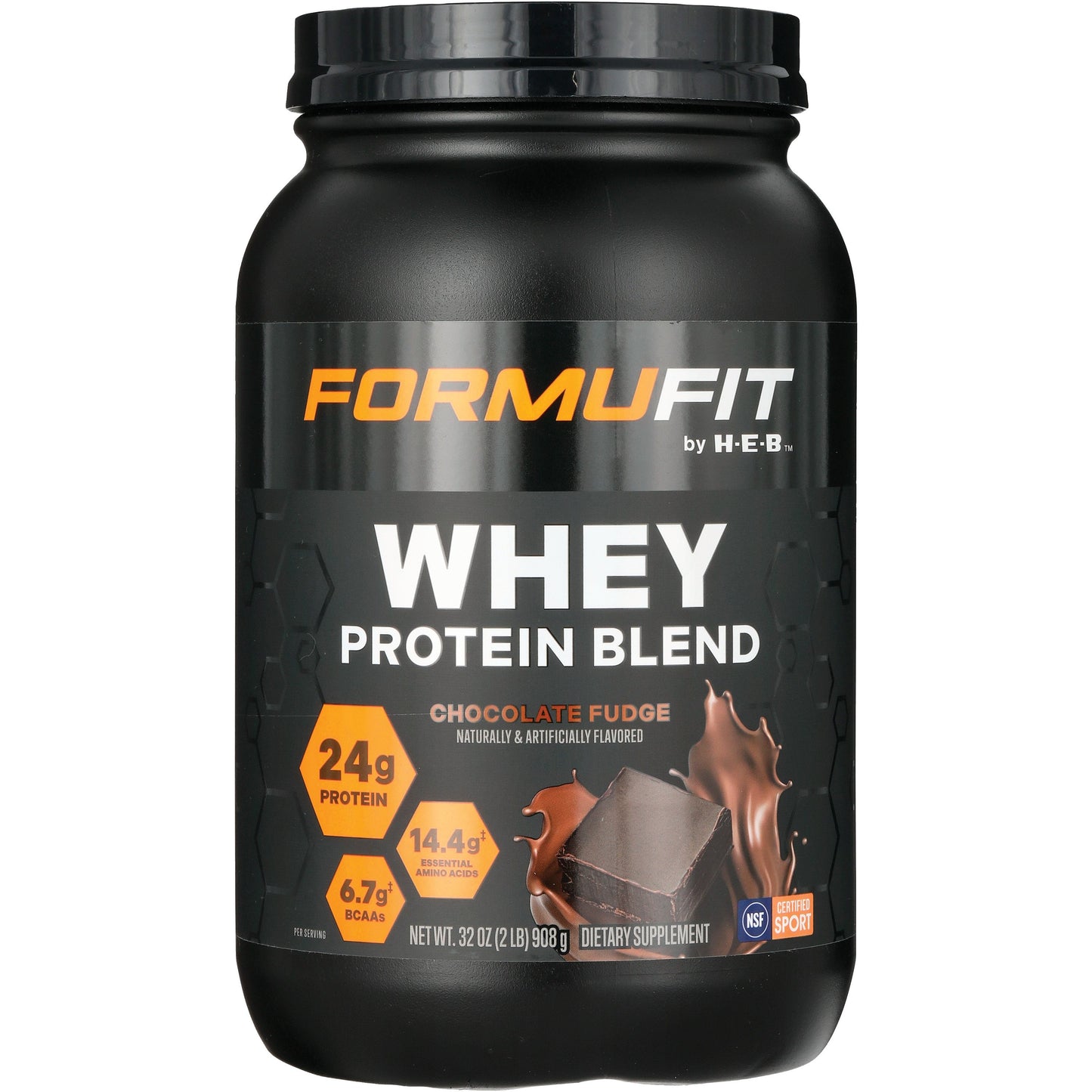 FORMUFIT by H-E-B Whey 24g Protein Powder Blend - Chocolate Fudge