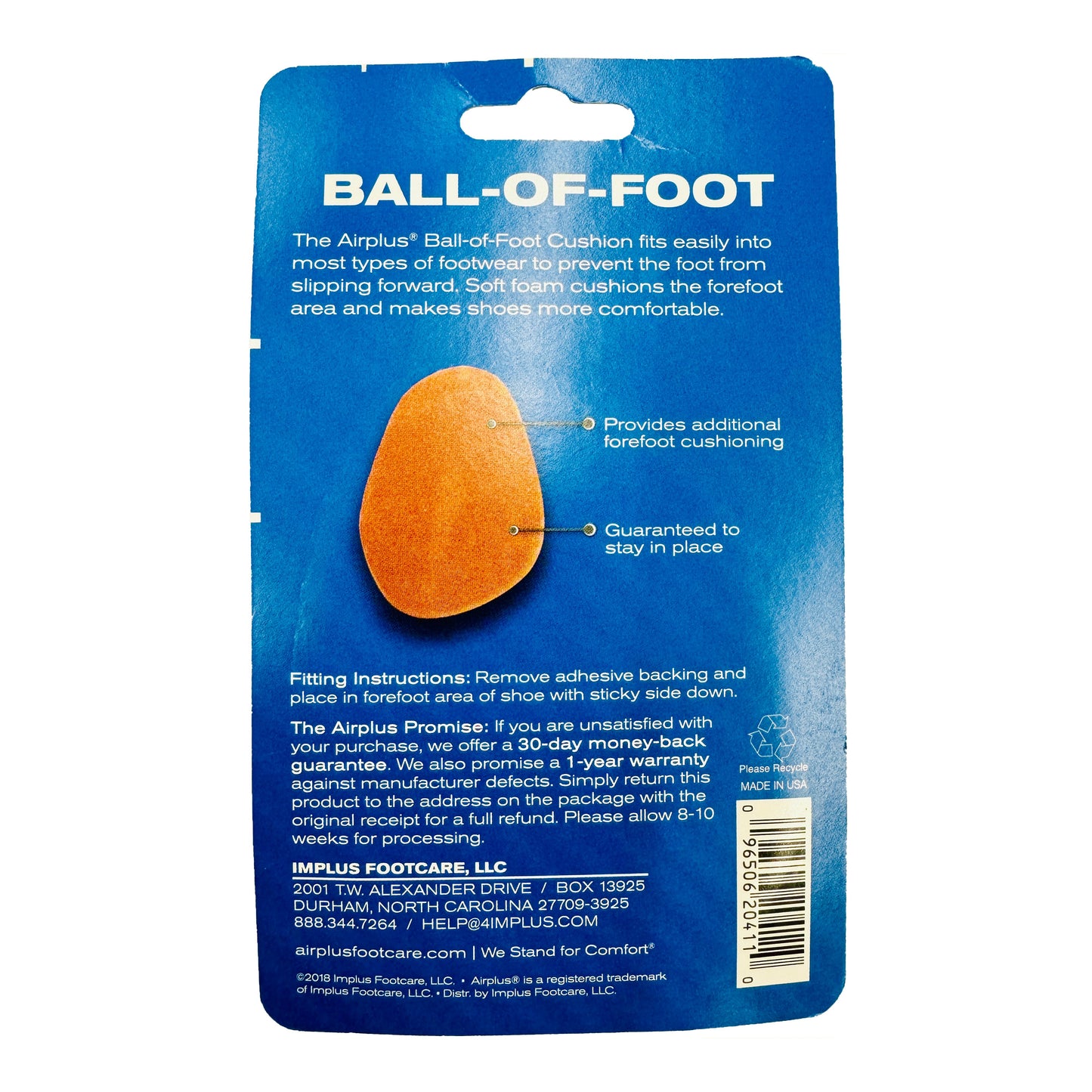 Airplus Ball Of Foot Foam