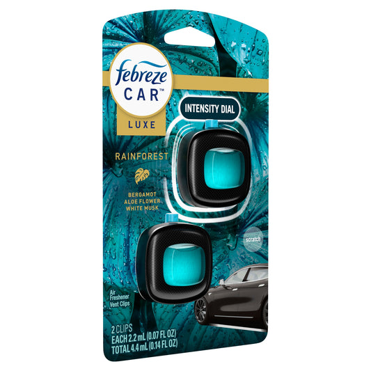 Febreze Car Luxe Clips - Rainforest