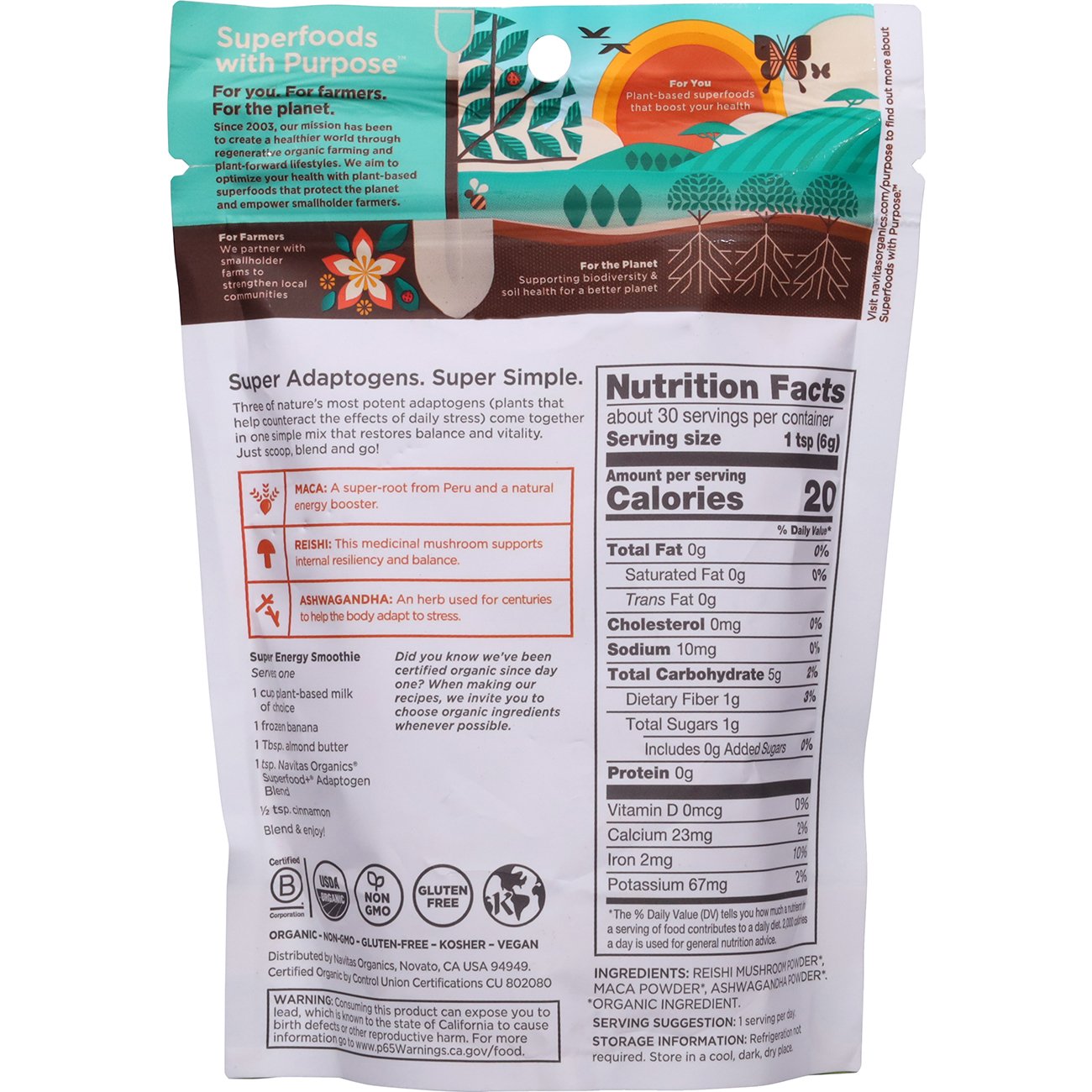 Navitas Organics Superfood+ Adaptogen Blend