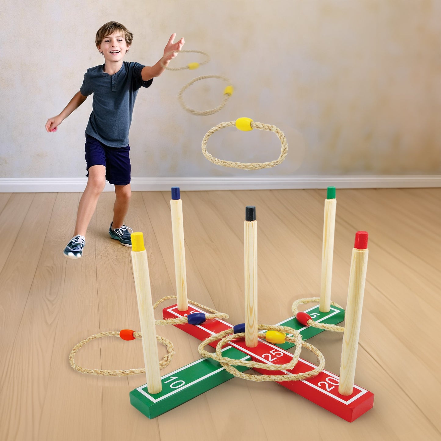 So Summer Wooden Ring Toss Game