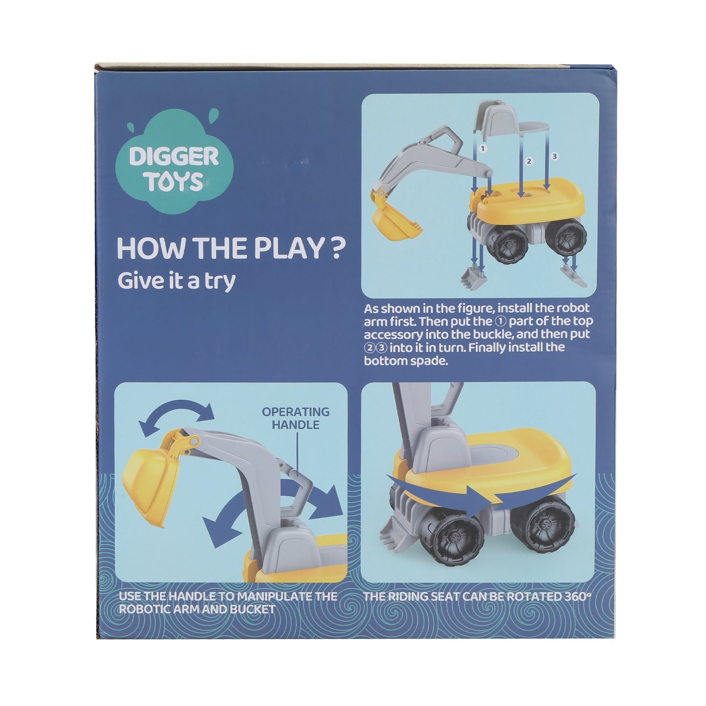 Digger Toys Children's Riding Excavator